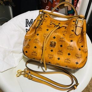 Pre-owned MCM Visetos Bucket Bag